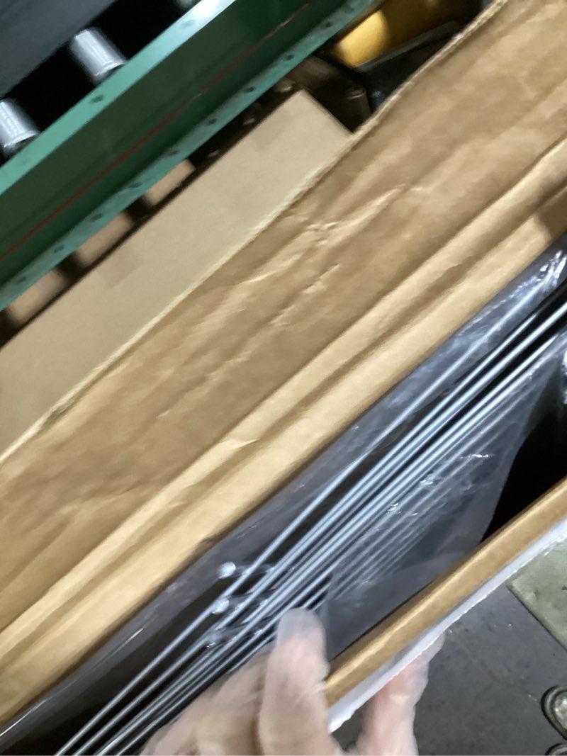 Condition photo showing Good Condition for rubbermaid fasttrack rail storage 48"x16" 3-shelf kit, 350 lbs. per shelf, for home/garage/shed/workshop organization 48" shelf