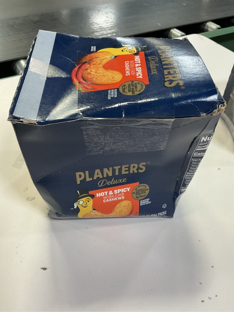 Condition photo showing New/Like New for PLANTERS Spicy Cajun Cashews, 2.25 oz bags (Pack of 10) (Best By 03/24/2026) 