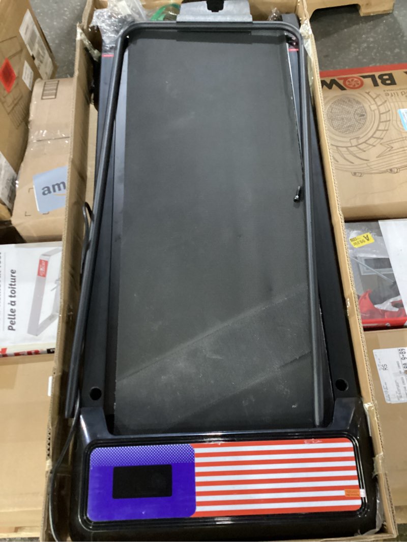 Condition photo showing Good Condition for Walking Treadmill Pad with Incline - Portable Under Desk Treadmill, Walking Mat Pad with Handle Bar, 2.5HP Low Noise, 2 in 1 Treadmills for Home Office, Remote Control with LED Screen Red Blue