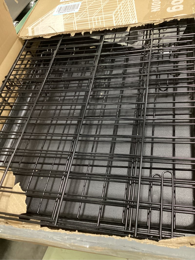 Condition photo showing Good Condition for sweetcrispy 30 inch single door dog crate, metal pet kennel with secure lock, foldable design, removable tray for easy cleaning, portable puppy cage for small dogs, ideal for training & travel single door 30.31"l x 17.91"w x 19.49"h