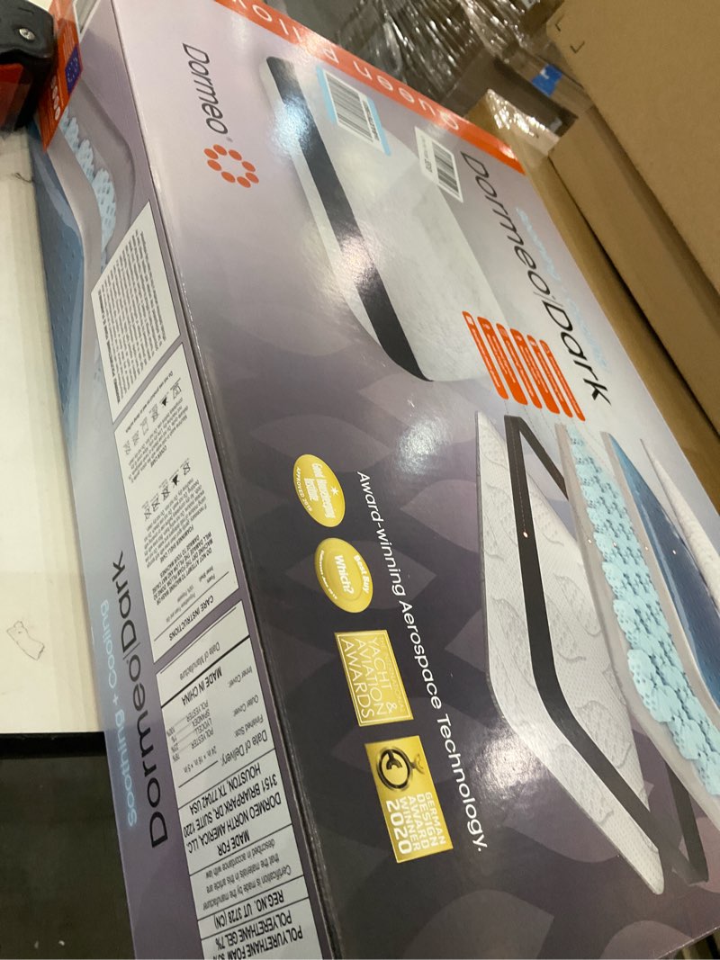 Condition photo showing New/Like New for Dormeo Dark Queen - Ergonomic Pillow for Neck & Shoulder Support, Side Sleeper, Cooling Gel Pillow - 1pc Queen (Pack of 1)