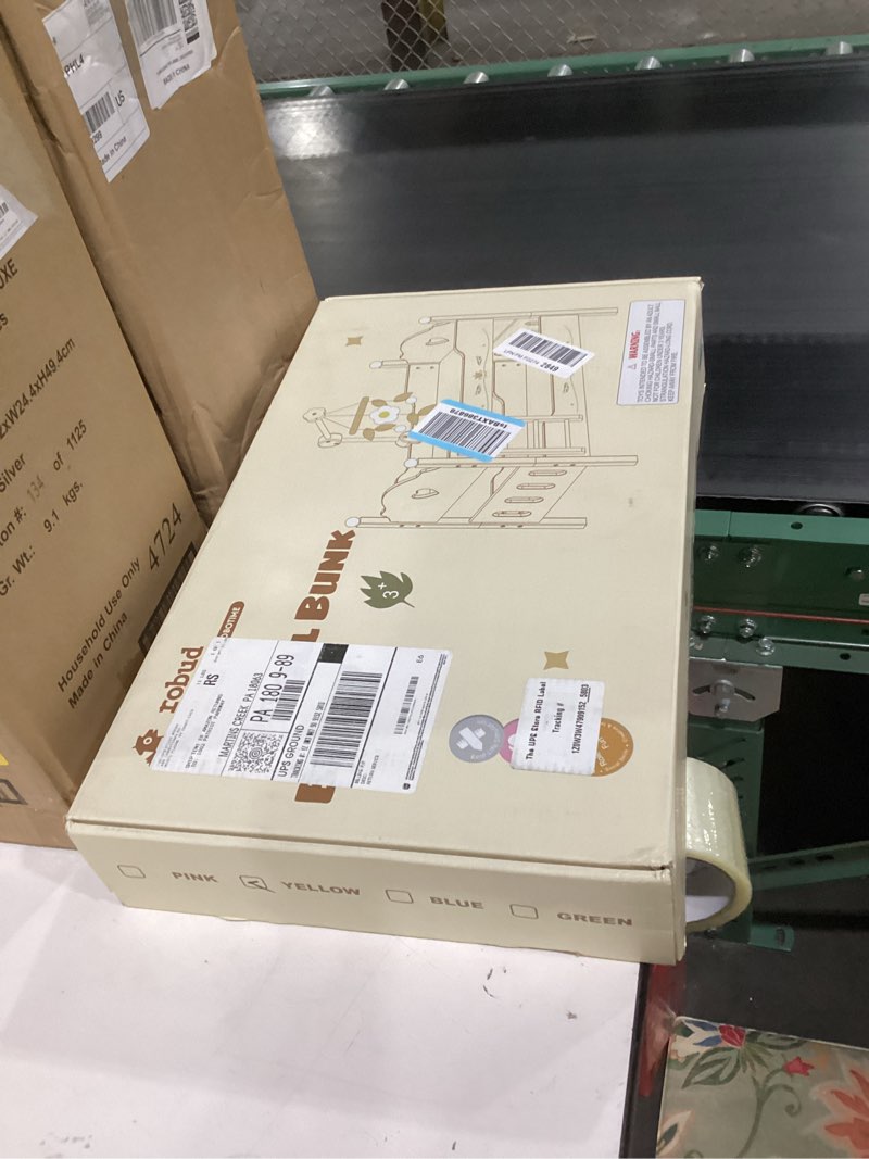 Condition photo showing Good Condition for ROBUD Baby Doll Crib, Wooden Baby Doll Beds for 20 Inch Dolls, Baby Doll Bunk Beds with Tulle, Ameri