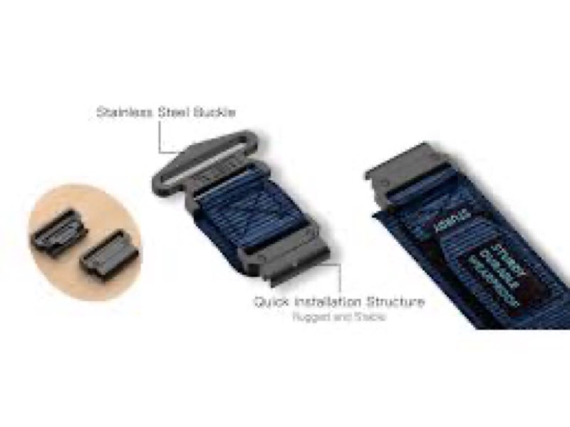 OVERSTEP Nylon Watch Bands Compatible with Garmin Fenix 7 / Fenix 6 / Fenix 5 22mm Rugged Replacemen