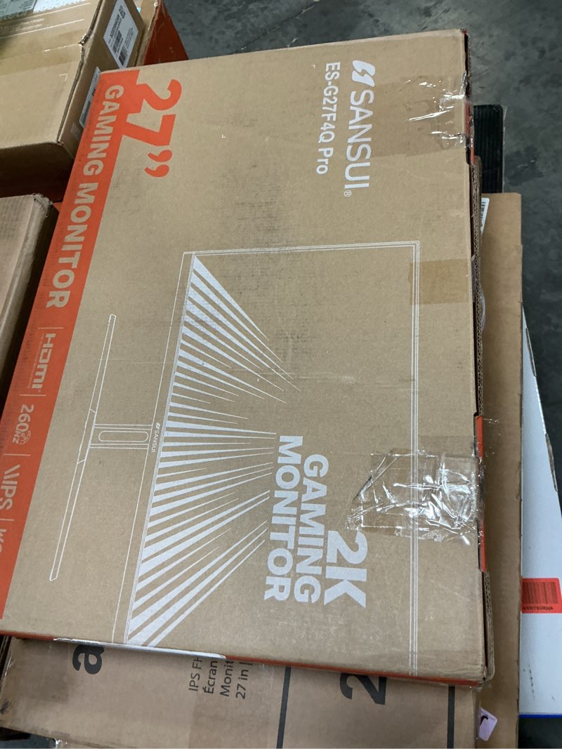 Condition photo showing As Is for SANSUI Gaming Monitor 27" 1440p 260hz/240hz WQHD 2K - Fast IPS 1ms FreeSync Premium ?DCI-P3 98% ?sRG