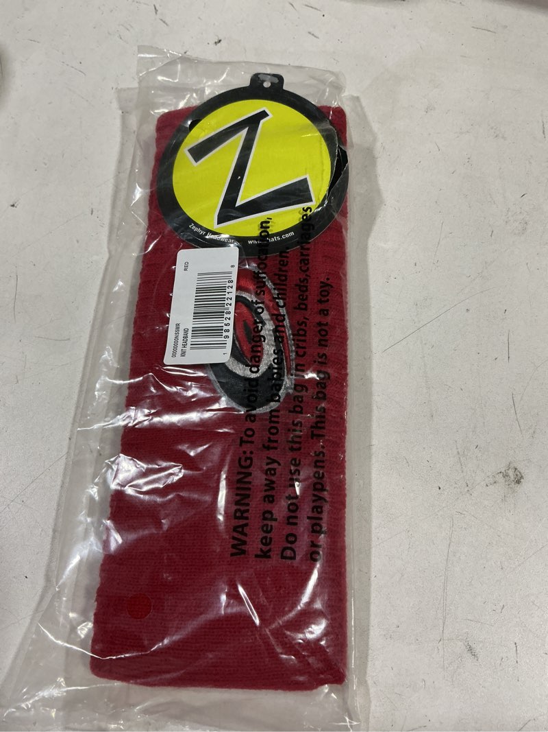 Condition photo showing New/Like New for ZHATS NHL Unisex-Adult NHL Officially Licensed Knit Headband Team Color Icon Carolina Hurricanes One Size Team Color