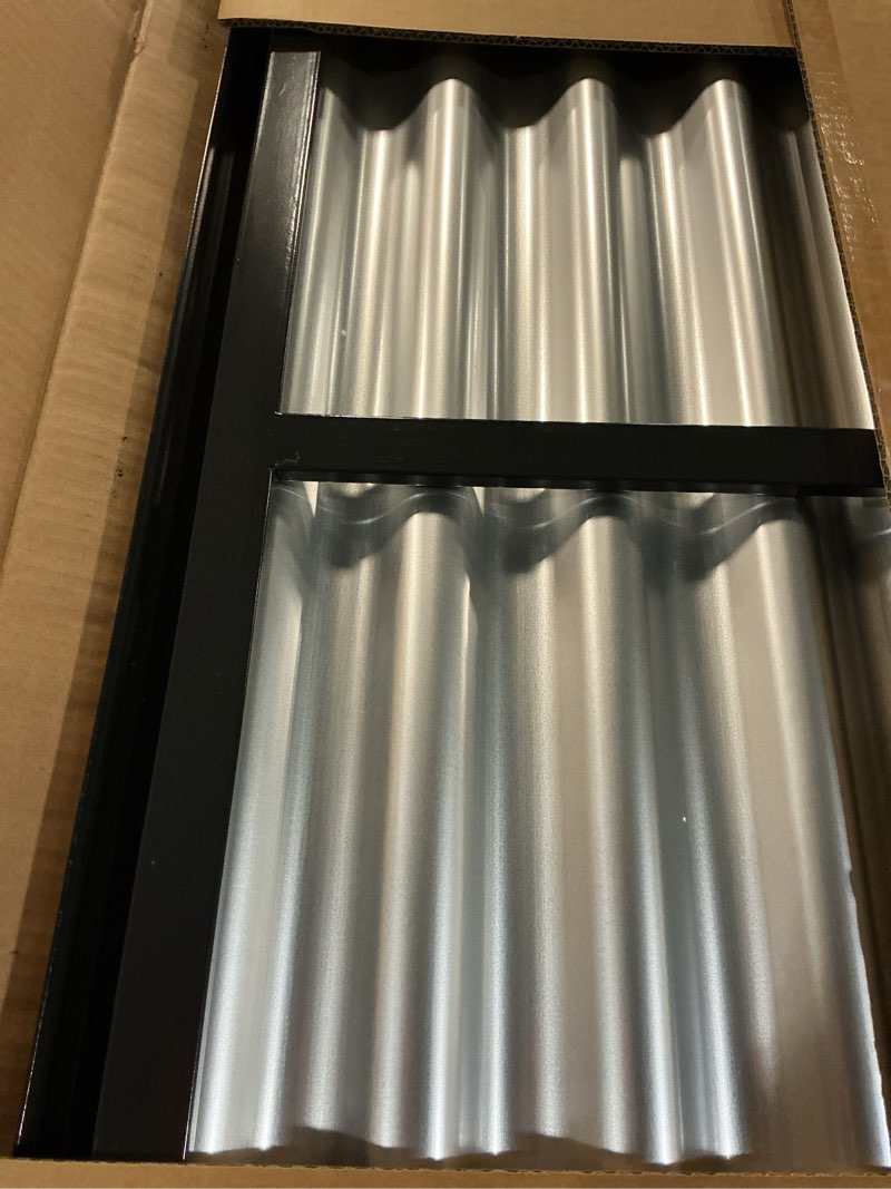 Condition photo showing Good Condition for land guard galvanized raised garden bed with legs, 48×24×32in large metal elevated raised planter box with drainage holes for backyard, patio, balcony, 700lb capacity(grey)…… gray 48×24×32in