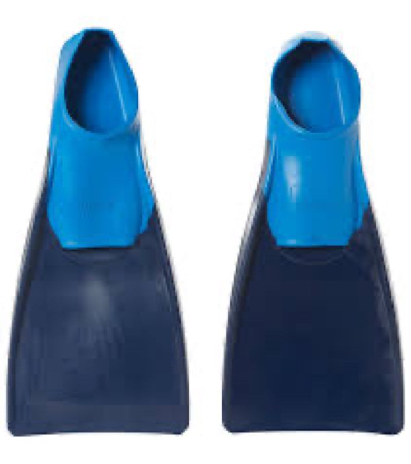 sporti adult-kids short swim fins, floating fin for swimming & snorkeling, swim flippers for trainin