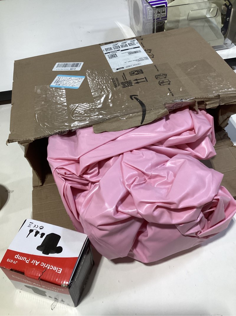 Condition photo showing Good Condition for aossa bbl bed after surgery for sleeping, mattress with hole, bbl inflatable chair for butt, brazilian butt lift recovery pillow post surgery, blow up bed with hole, air mattress sofa couch (pink) pink 66*38*15 inch