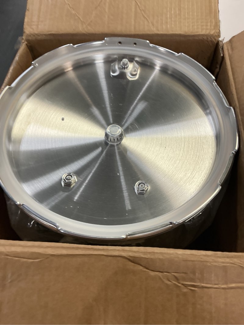 Condition photo showing As Is for WantJoin 14Qt Aluminum Pressure Cooker w/Release Valve & Multiple Protective Devices,Pressure Canner Compatible with Gas & Induction Cooker,Canner Rack Included 14.8 Quarts