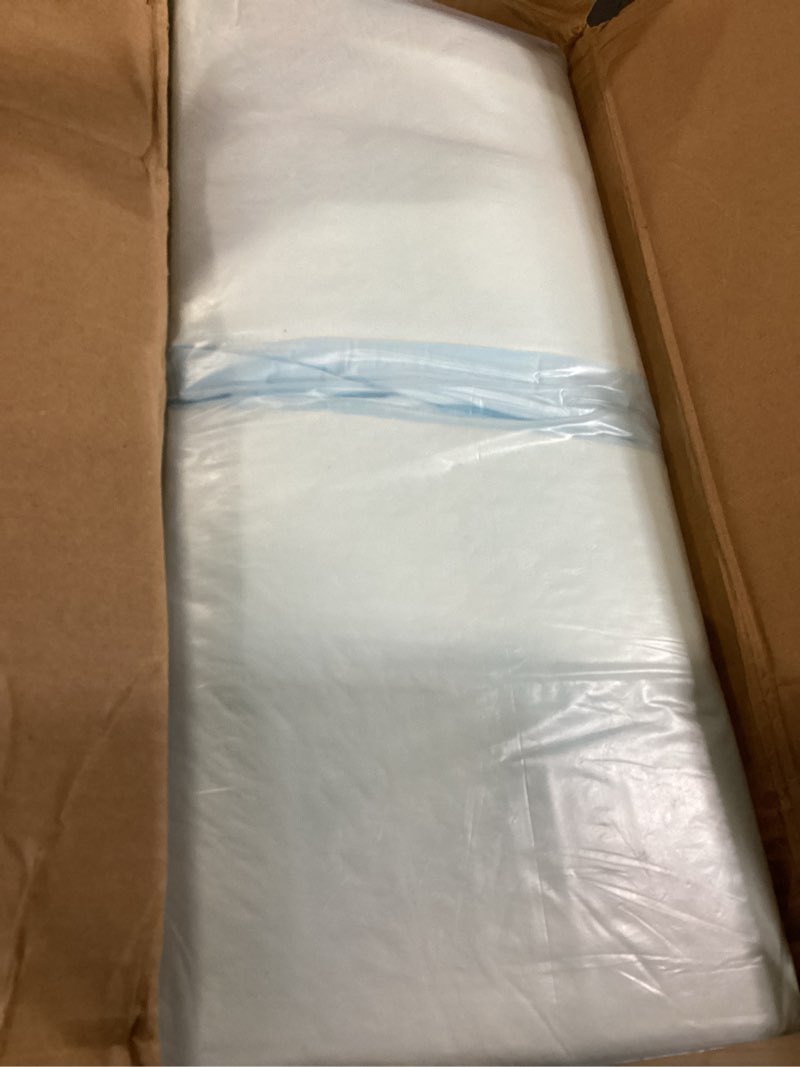 Condition photo showing New/Like New for amazon basics leak-proof dog and puppy potty training pee pads with quick-dry 5-layer design, housebreaking, standard absorbency, x-large, 28 x 34 inch, blue & white, 60-pack x-large (60 count)