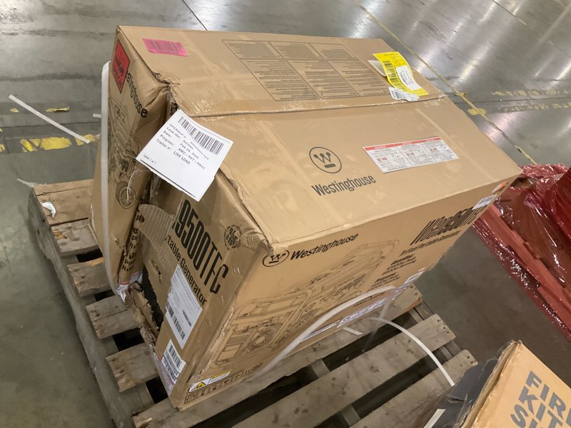 Condition photo showing As Is for Westinghouse 12500 Peak Watt Tri-Fuel Home Backup Portable Generator, Remote Electric Start, Transfer Switch Ready, Gas, Propane, and Natural Gas Powered 12500 Watts - Tri-Fuel