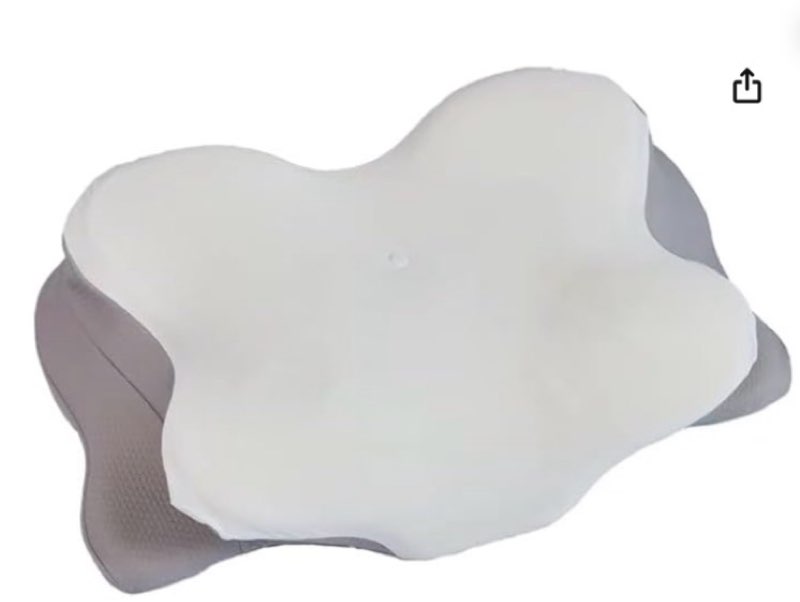 neck pillow patented contour design with premium memory foam for neck pain relief adjustable for all sleepers brand: fyova
