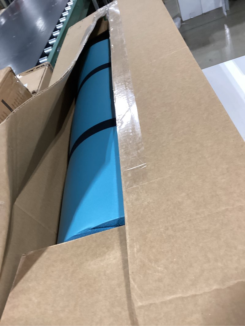 Condition photo showing Good Condition for retrospec solana yoga mat 1" thick w/nylon strap for men & women - non slip exercise mat for home yoga, pilates, stretching, floor & fitness workouts blue mist 1 inch