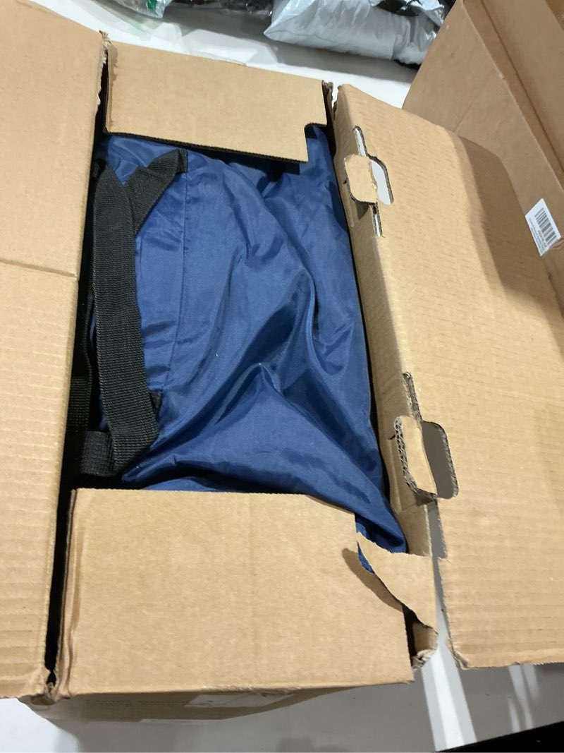Condition photo showing Good Condition for besuhot beach tent sun shelter 10x10ft beach shade canopy with 8 sandbags, upf 50+ protection beach shade canopy, outdoor tent for beach camping trips, fishing, backyard dark blue 10 x 10 ft
