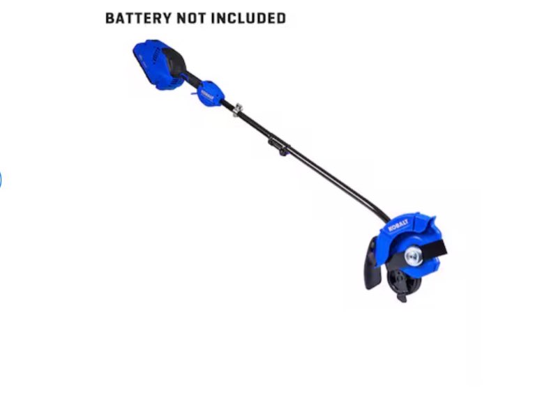 kobalt 40-volt 40-volt 9-in handheld attachment capable battery lawn edger