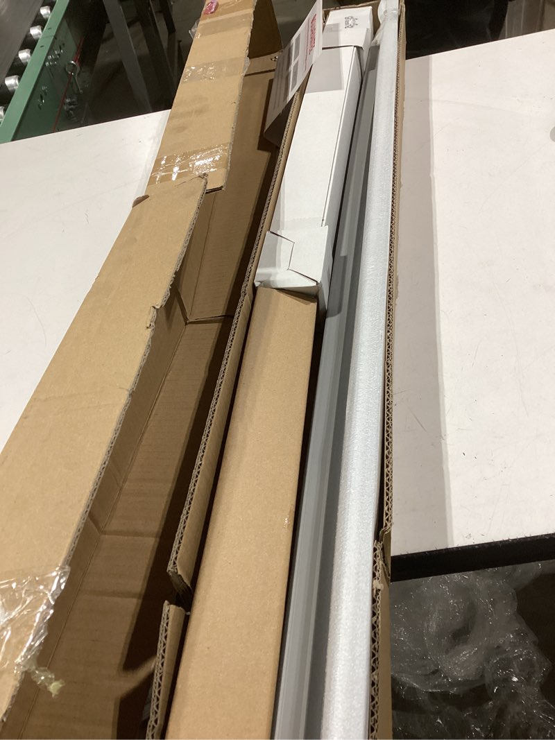 Condition photo showing Good Condition for 48" Concealed Sliding Barn Door Hardware Kit with Soft Close Mechanism for 40in Passage Opening, Hidden Sliding Door Hardware, Wall Mount for Interior Wooden Door (NO Door) 48'' Hardware Kit