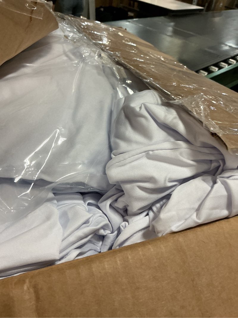 Condition photo showing Good Condition for 100 pcs white washable removable universal for wedding party dining banquet polyester spandex stretch slipcovers chair covers white 100