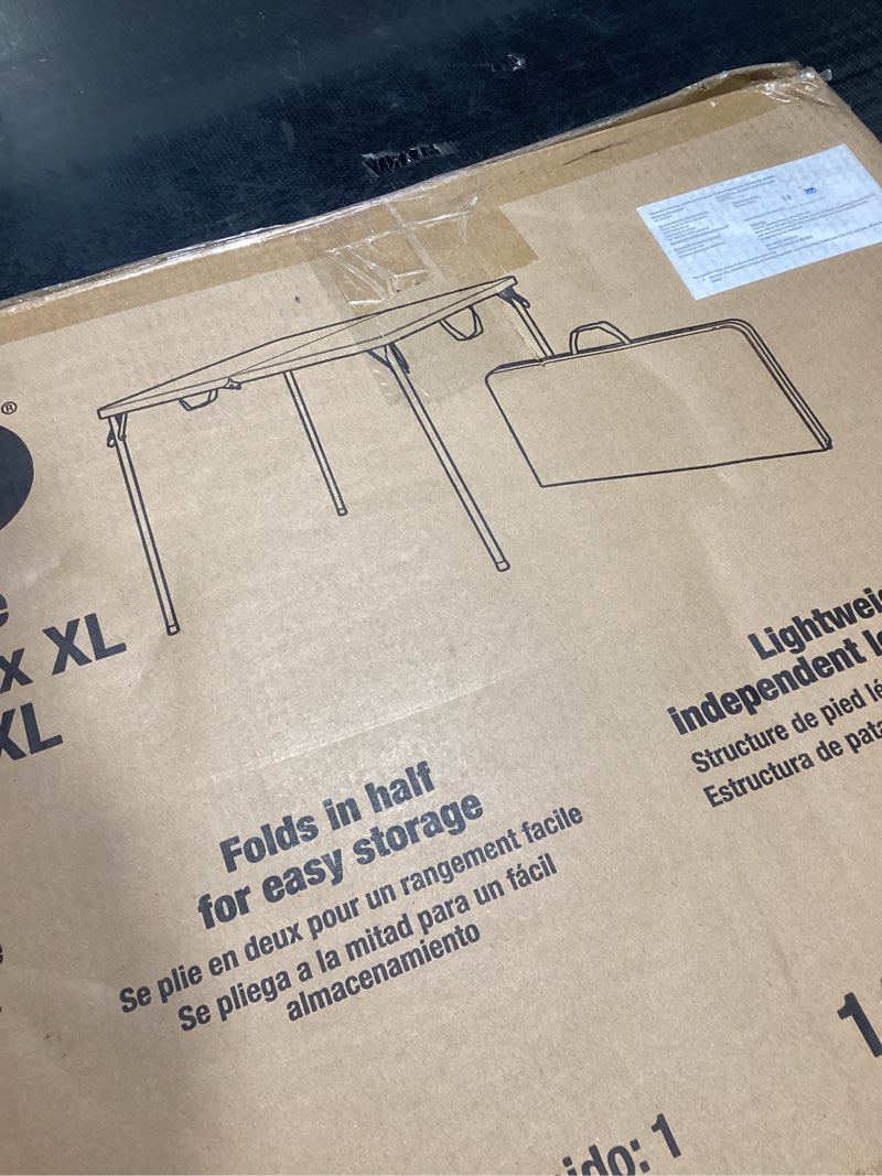 Fold in half card table