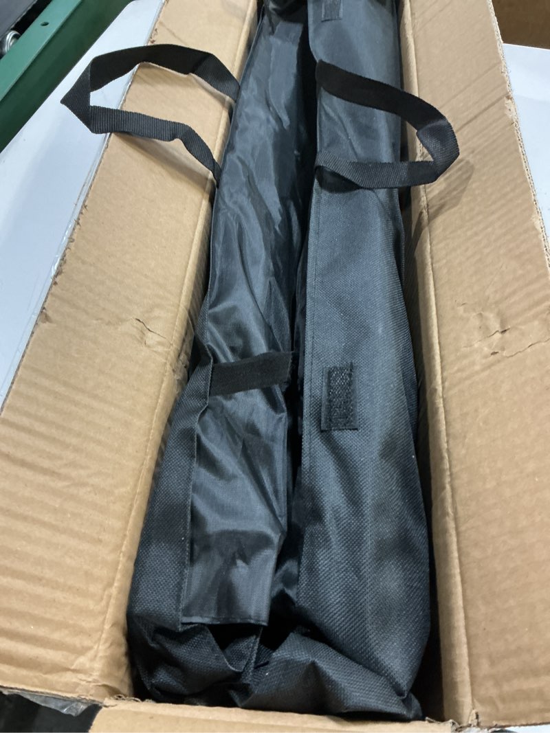 Condition photo showing Good Condition for backdrop stand 6.5 x 6.5 ft, adjustable photography backdrop support system kit with 4 clamps and carrying bag for parties, wedding, photography, festival decoration sy-2*2m backdrop stand