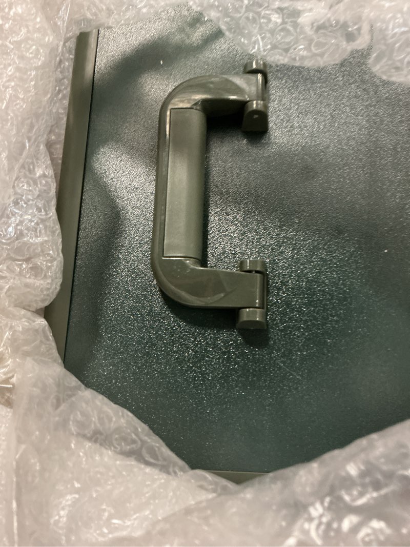 Condition photo showing Good Condition for Makeup Train Case, Rolling Makeup Case with Lid, 5 in 1 Cosmetology Case on Wheels, Christmas Gift, Large Makeup Case Organizers, Profesional Cosmetic Case for Salon Barber, Green Green 4 layers