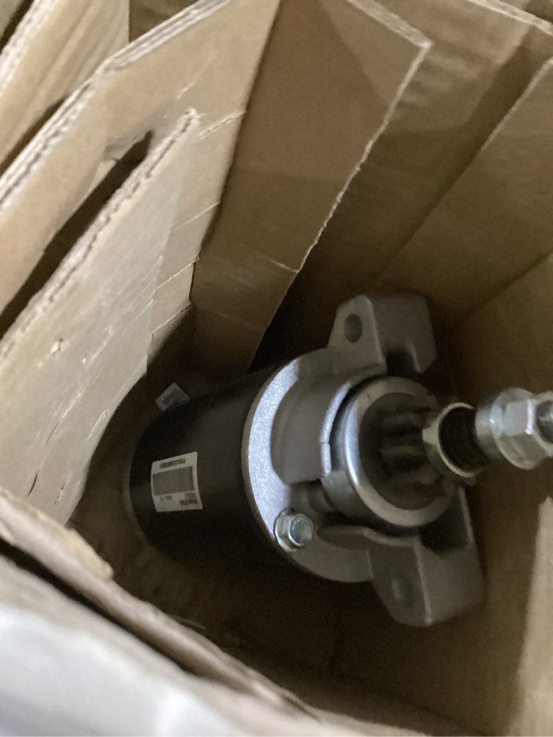 Condition photo showing As Is for starter motor