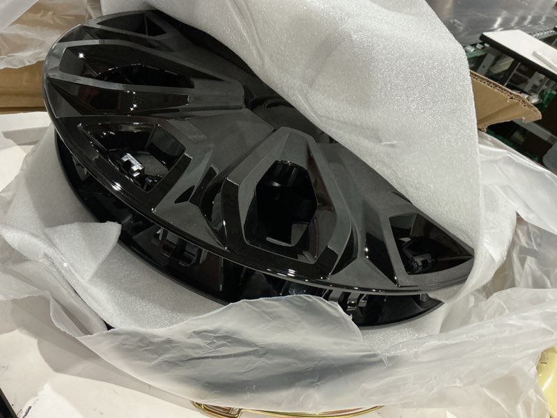 Condition photo showing Good Condition for tangmige 4-pack hubcaps wheel covers compatible with ford transit 150/250 / 350, 2015 2016 2017 2018 2019 2020 2021 2022 2023 2024, 16 inch, 5 y spok, standard leg, black color