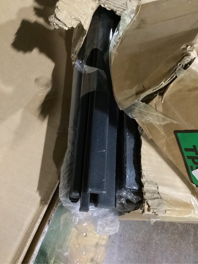 Condition photo showing Good Condition for King Size Platform Bed Frame with LED Lights, Grey Upholstered Headboard with 2-Tier Storage Shelves, Charging Station, Noise Free, No Box Spring Needed, Easy Assemably