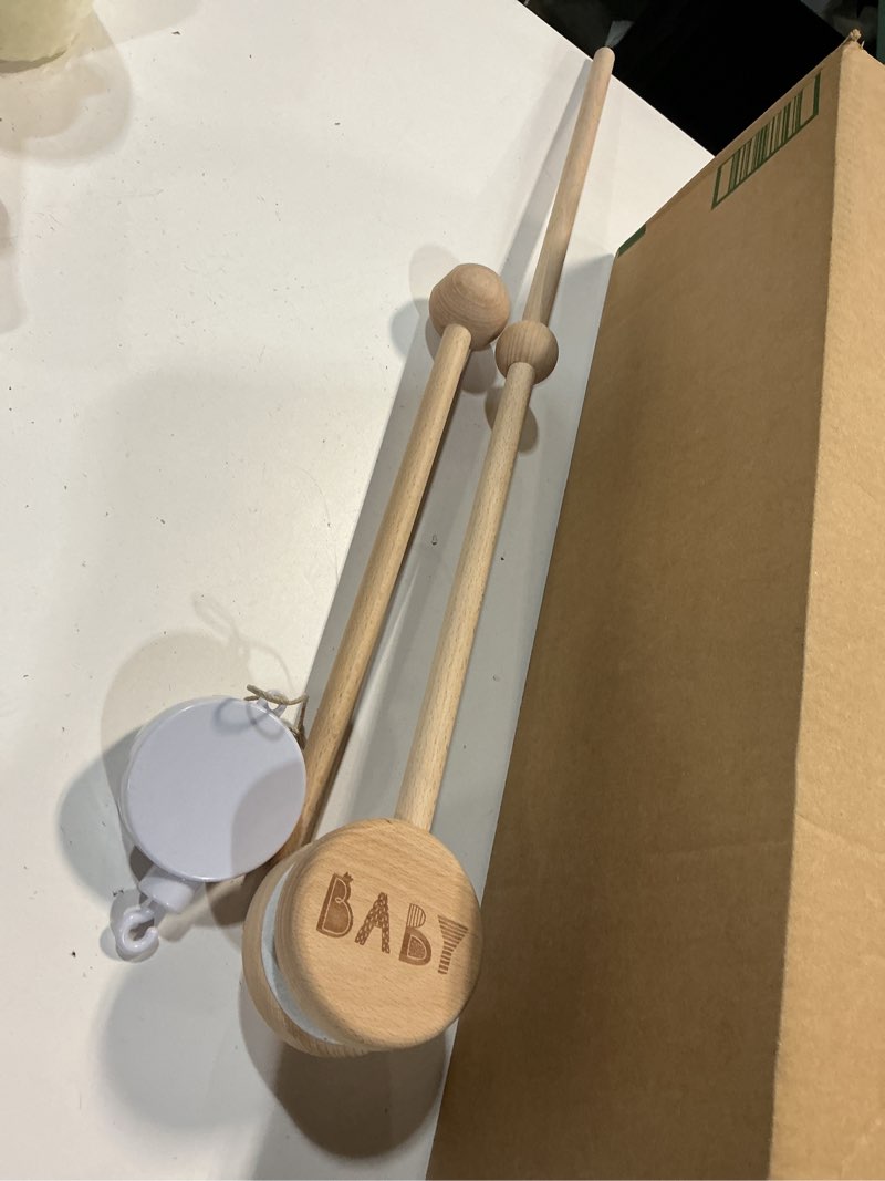 Condition photo showing As Is for Crib Mobile Holder, HBM Wooden Mobile Arm & Hanger for Crib, Nursery Decor for Baby Girl Boy 31 Inch