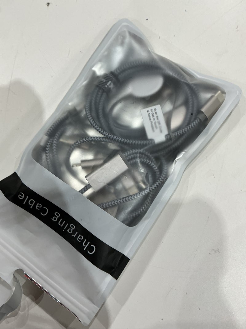 Condition photo showing Good Condition for 2pack multi charging cable cord for travel vacation essentials,apple watch charger,iphone 17 charger,[3-in-2] usb a/type c/lightning cable for iwatch,iphone 17-11,xbox series x&s,airpods,home,office