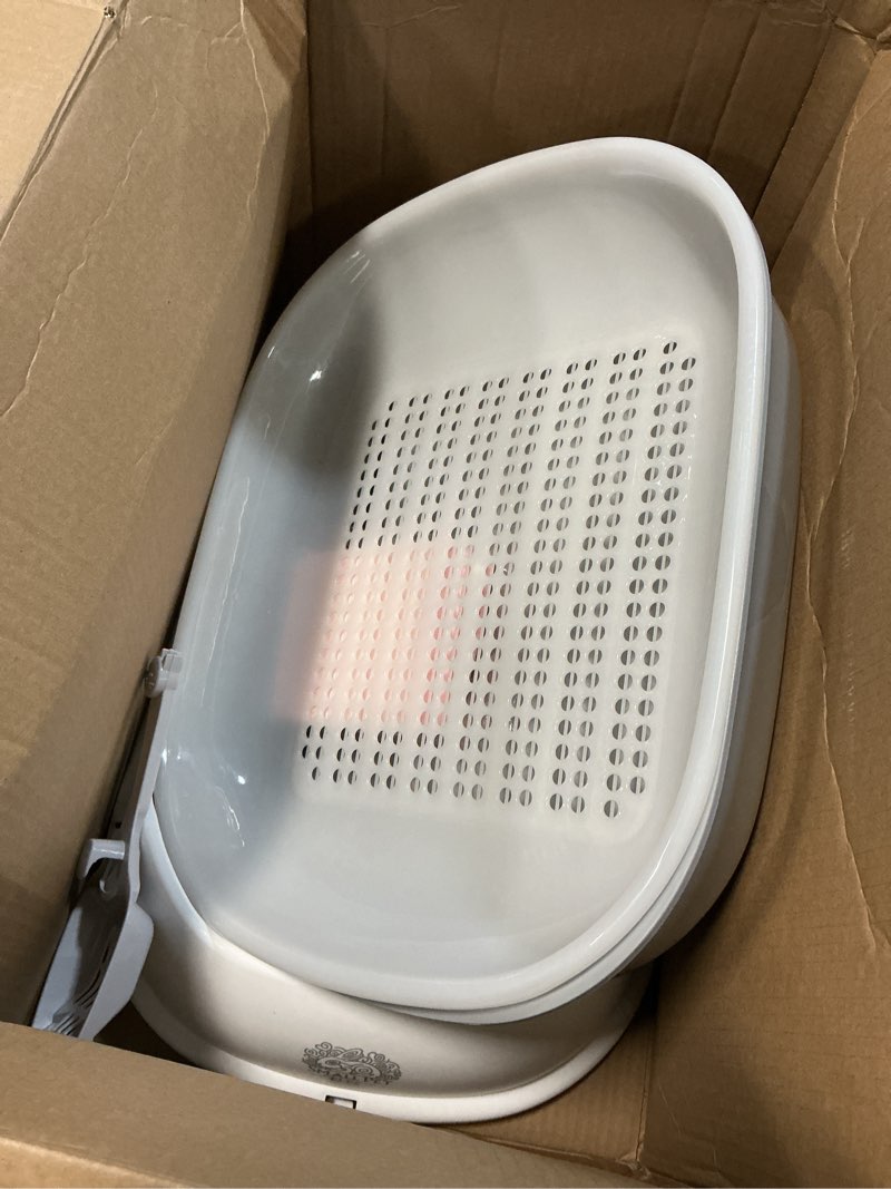 Condition photo showing Good Condition for Small Pet Select - Sifting Cat Litter Box, with 5 Pee Pads and Litter Scoop, Premium System for Cats and Other Small Animals, Tidy and Easy to Clean with Drawer, Scoop, and Removable Tray Sifting Litter Box Gray