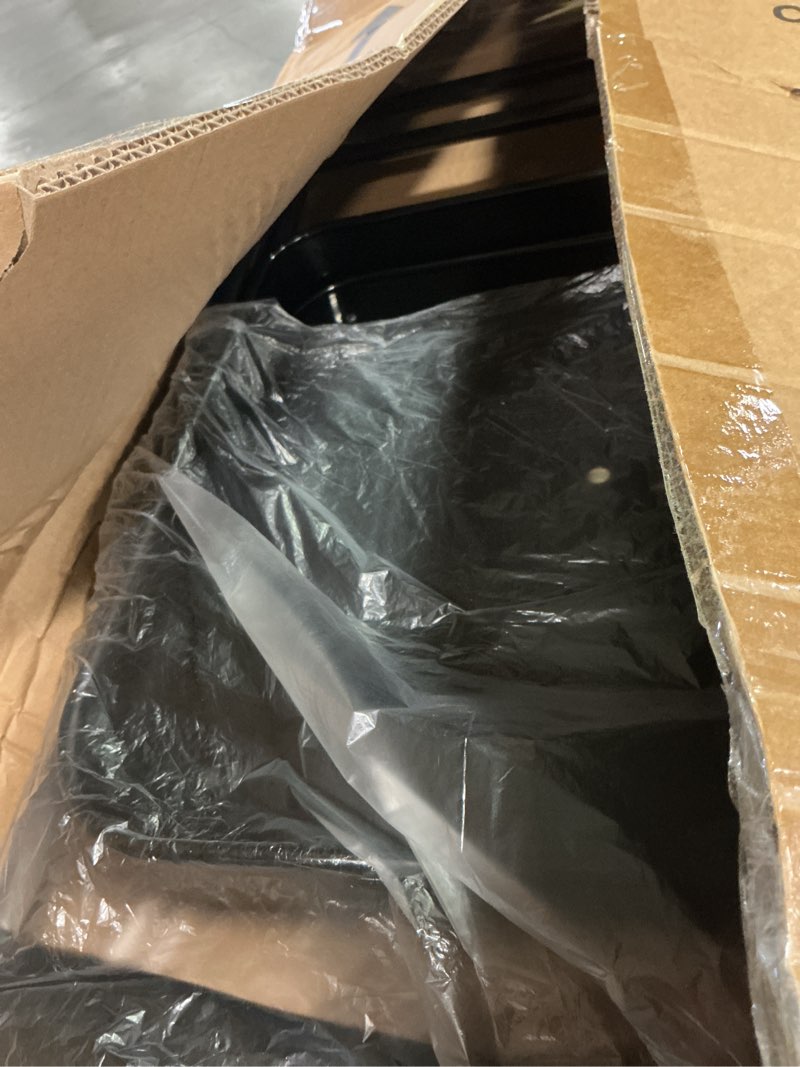 Condition photo showing Good Condition for 1 Pack Bulk Folding Chairs with Padded Cushion, Single Black Steel Metal Frame Foldable Chair for Indoor and Outdoor, Portable Stackable Commercial Seat for Bedroom Patio Party Event Black Pu Leather 1 pack