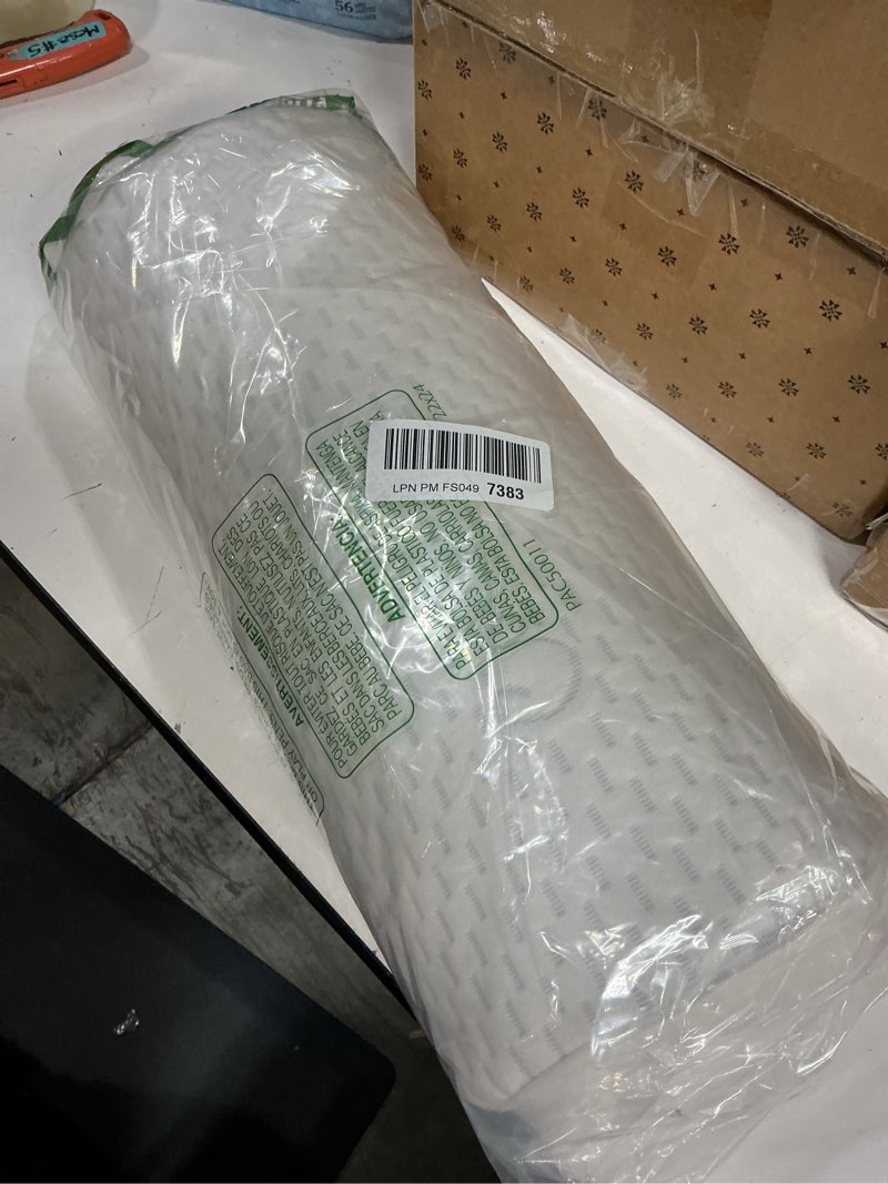 Condition photo showing Good Condition for half moon leg bolster for back sleeping- adjustable height under knee pillow for ankles- pure memory foam leg pillow for sleeping on the bed- bubble bubble white