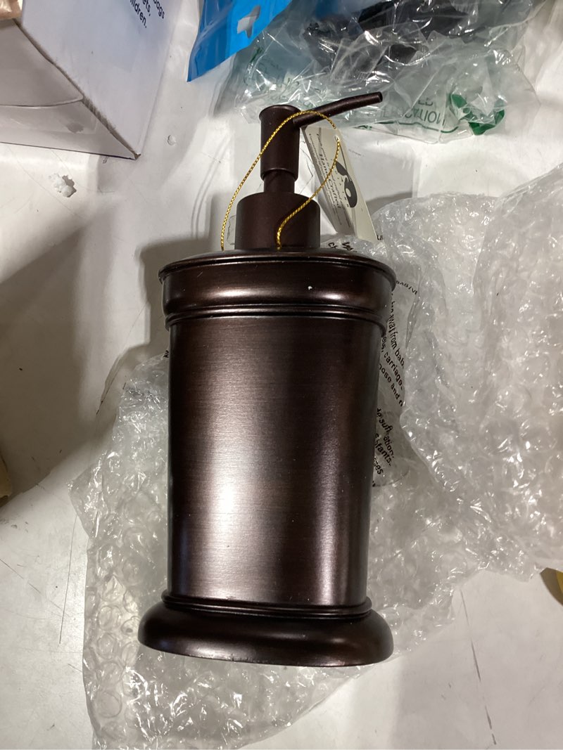 Condition photo showing Good Condition for Similar product Handmade Dark Brown Wood Soap Dispenser, Plastic Pump, Elegant Bathroom Decoration, Refillable Lotion Pump, Shower Bottle, Non-Slip Floor, Durable and Stylish