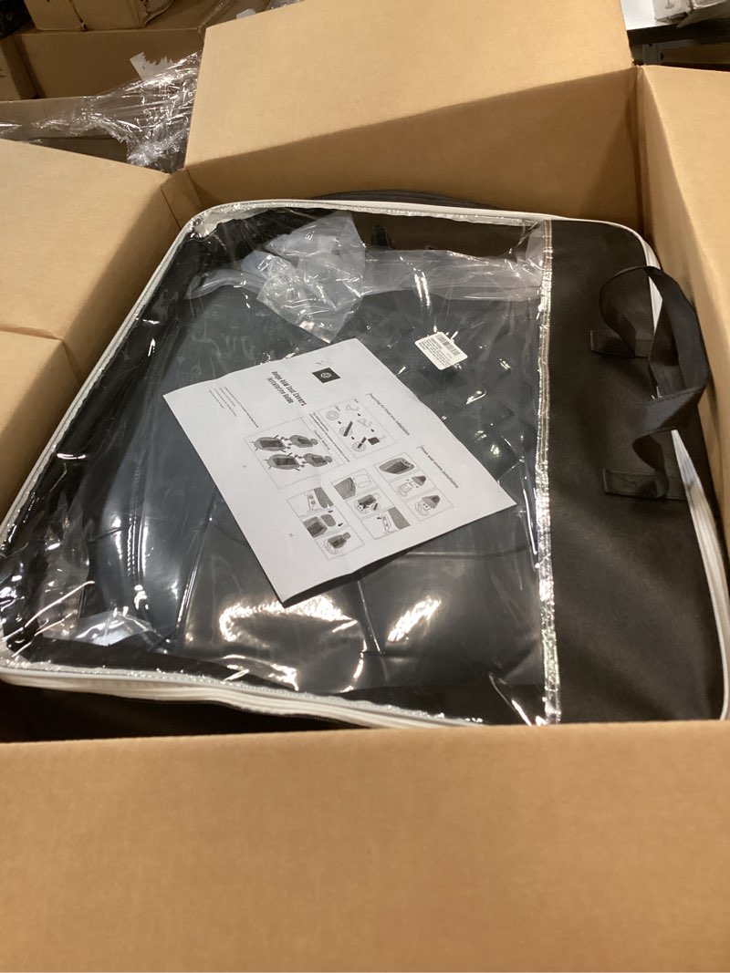 Condition photo showing Good Condition for Dodge Ram Seat Covers, Waterproof Leather Ram Seat Cover Compatible with 2009-2026 RAM 1500 2500 3500 Truck Pickup Crew Cab Quad Cab (Black, FullSet(Flat Back)) Black FullSet(Flat Back)