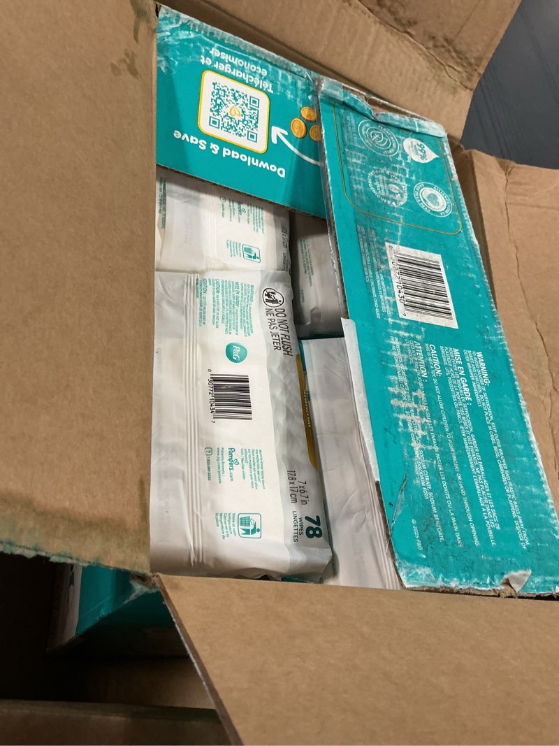 Condition photo showing Good Condition for  Pampers Free & Gentle Ultra Clean Baby Wipes, 8-Pack 620 Wipes (Select for More Options)