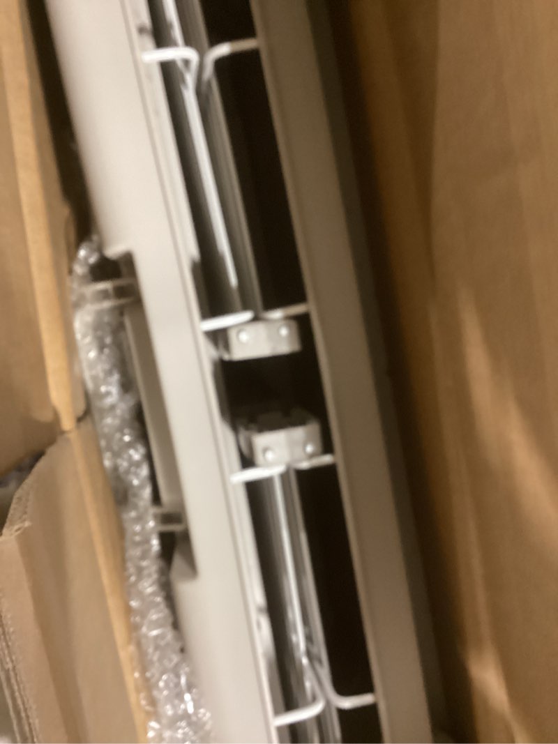 Condition photo showing Good Condition for Collapsible Dog Crate for Large Dogs - 36" L Heavy Duty Dog Kennel No Tools Required with 4 Sides Steel Foldable Cage for Dogs Indoor Furniture, Portable Carrier with 2 Smooth Wheels, Beige