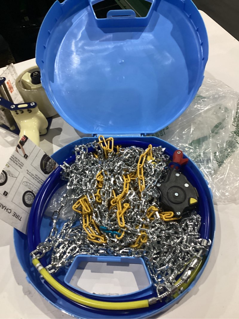 Condition photo showing As Is for snow chains for toyota rav4, auto-locking cable traction tire chain, rav4 accessories 2024 2023 2022 2021, set of 2
