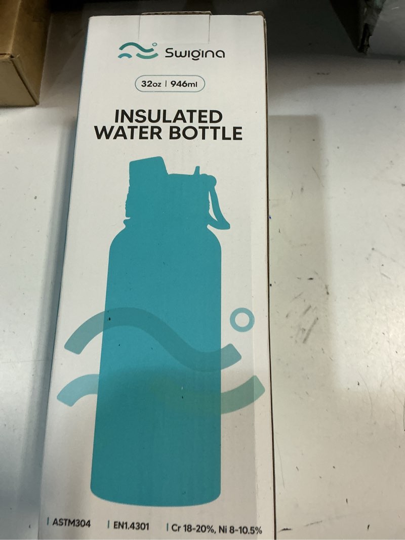 Condition photo showing New/Like New for [2-IN-1 LID] Insulated Water Bottle with Silicone Boot (36hrs Cold/18hrs Hot) - DIY Stickers, Leakproof, BPA Free, 32 oz Pink 32 Ounces