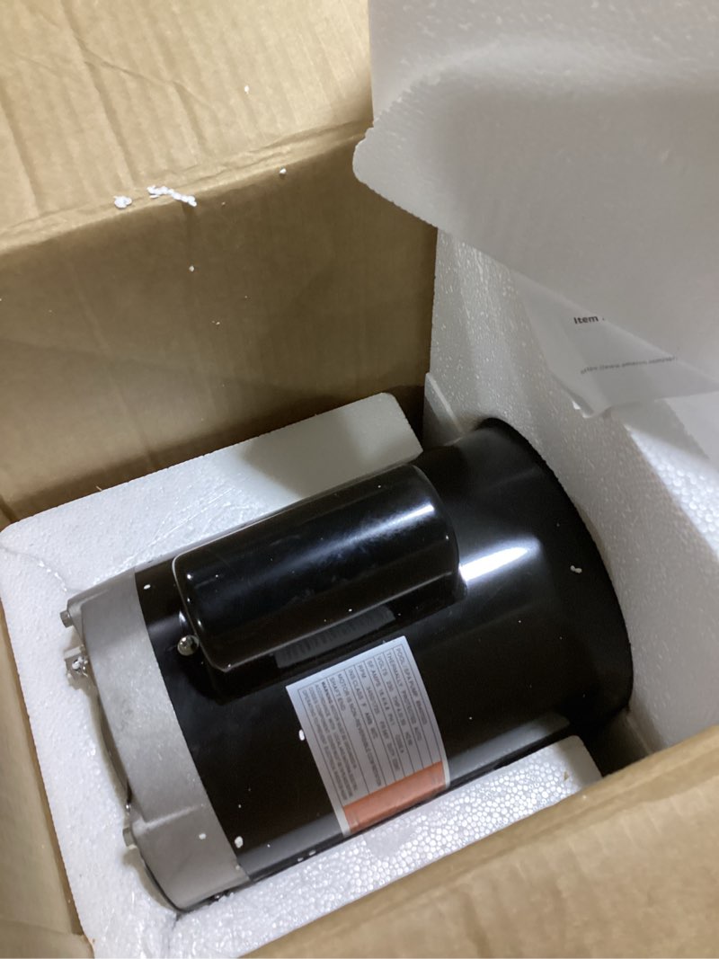 Condition photo showing Good Condition for 3722021-1d 56 frame 5 hp spa pump, 2-speed 230v hot tub pump standard pool pump, 2" inlet/outlet, compatible with waterway executive 50