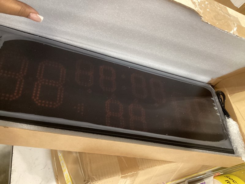 Condition photo showing Good Condition for ultra-bright cordless basketball scoreboard with built-in rechargeable battery - 12-min game timer, dual 99-score display, portable & lightweight led scoreboard for indoor/outdoor sports, family games