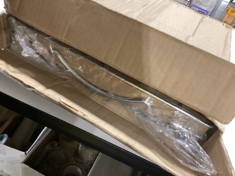 Condition photo showing Good Condition for richards homewares pull out drawer cabinet organizer – slideout pots and pans sliding shelf - chrome one tier