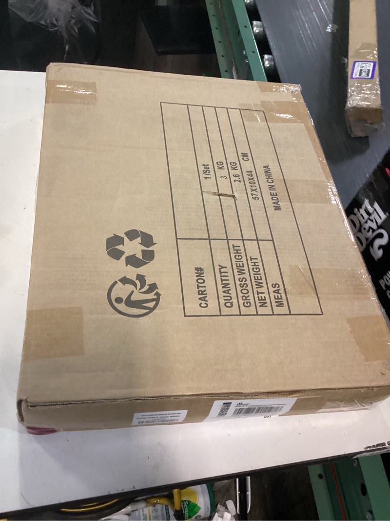 Condition photo showing Good Condition for HollyHOME 15"(H) Folding Footrest Stool, Upholstered Small Foldable Ottoman, Accent Padded Sofa Foot Stool for Lazy Chair, Metal Frame Portable Foot Rest Ottoman for Living Room, Bedroom, Burgundy