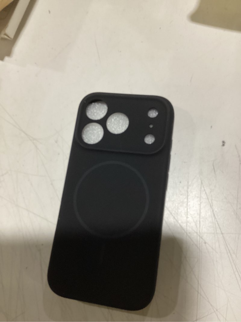 Condition photo showing Good Condition for miracase magnetic for iphone 17 pro case, compatible with magsafe, integrated silicone camera control cover, 3.0mm thicken shockproof drop protection phone case for 17 pro,black black iphone 17 pro