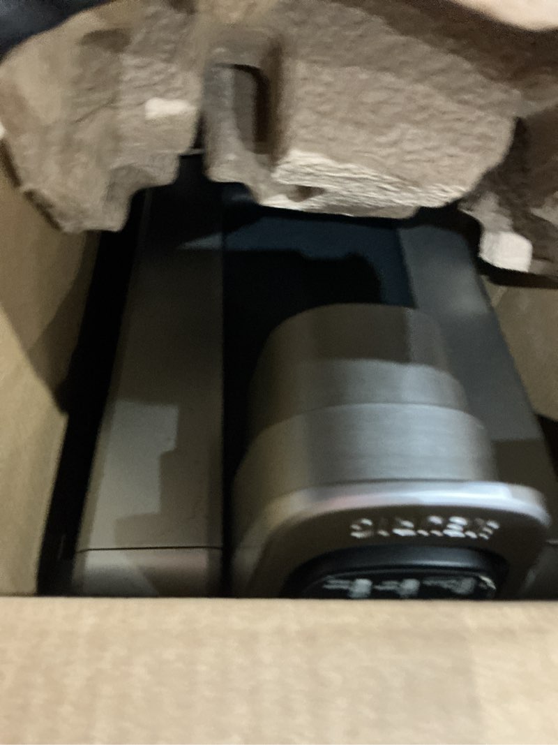 Condition photo showing As Is for keurig k-elite single serve k-cup pod coffee maker, with strength and temperature control, iced coffee capability, 8 to 12oz brew size, programmable, brushed silver