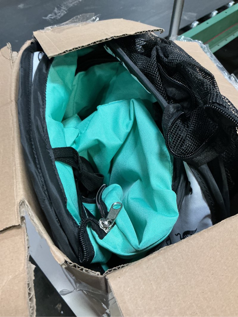 Condition photo showing As Is for Portable Cat Playpen, Foldable Pet Dog Playpen, for Kitten Puppy Play Pen Indoor/Outdoor, Cats Enclosure Cages Tent with Carrying Case, 600D Oxford 8-Rods, 32"x24"x22" Green 32" × 24" × 22"