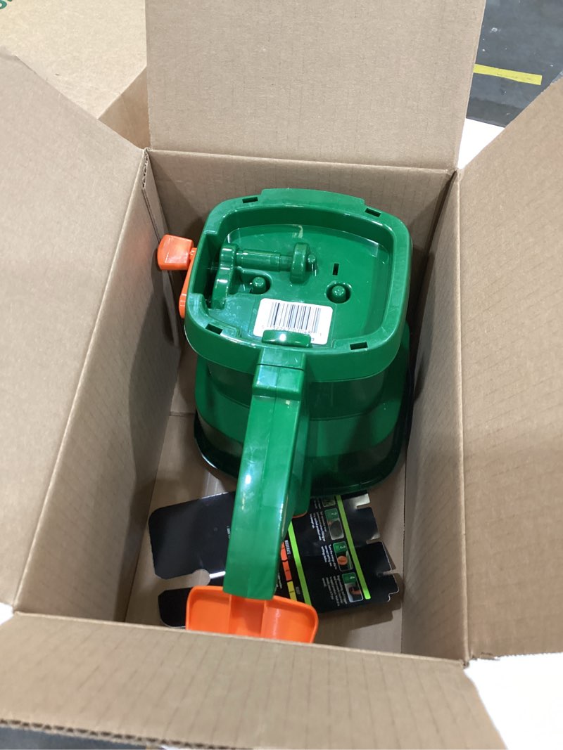 Condition photo showing Good Condition for Scotts Whirl Hand-Powered Spreader for Grass Seed, Fertilizer, Salt, Ice Melt, Handheld Spreader Holds up to 1,500 sq. ft. Product