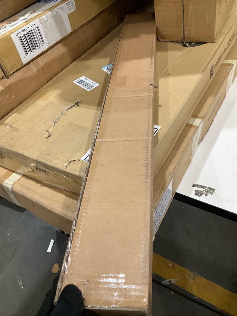 Condition photo showing As Is for LazBlinds Cordless Cellular Shades, No Tools No Drill Blackout Honeycomb Shades Pleated Blinds for Windows, 33 1/2" W x 64" H, Silver White Blackout-silver White 33 1/2'' W x 64'' H