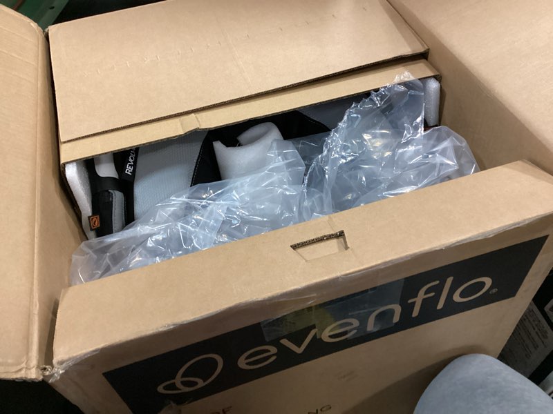 Condition photo showing New/Like New for Evenflo Revolve360 Slim 2-in-1 Rotational Car Seat with Quick Clean Cover (Salem Black)