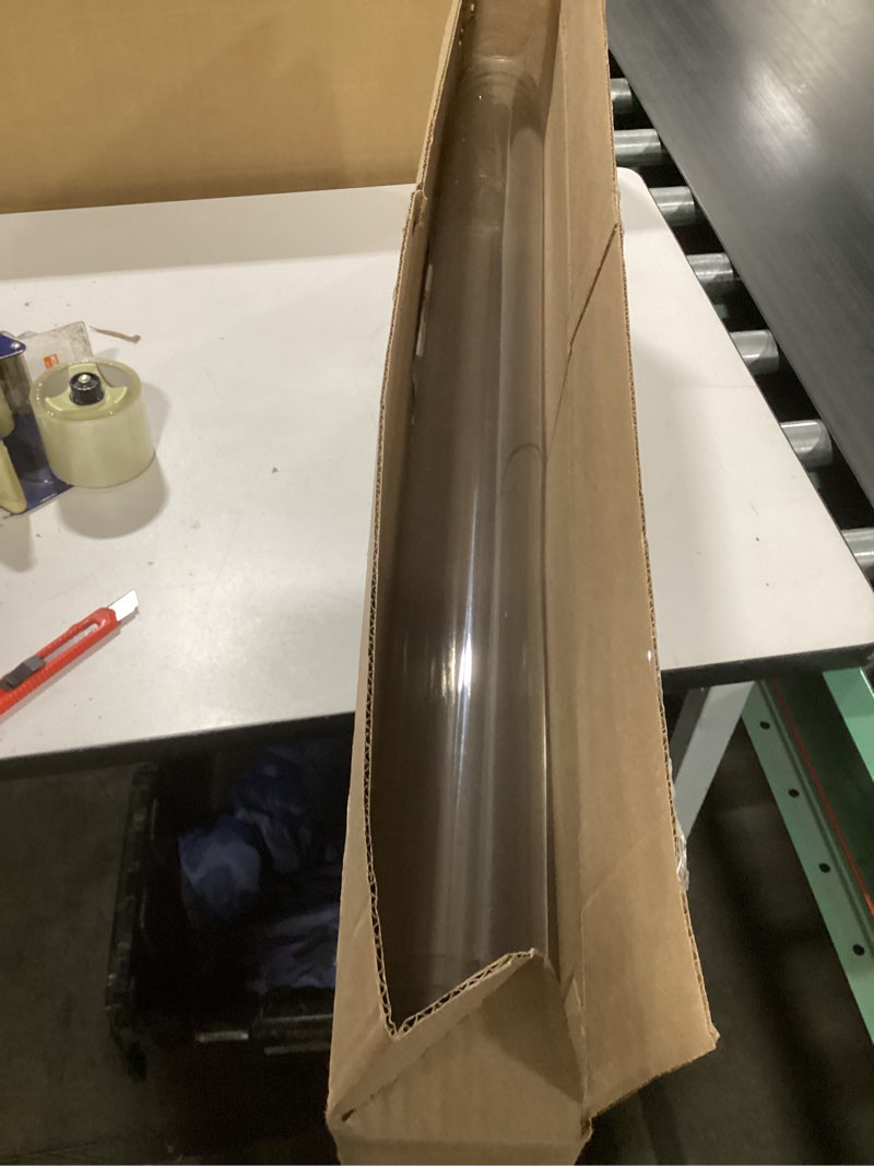 Condition photo showing Good Condition for LovePads Clear Table Cover Protector 36 x 60 Inch, 1.5mm Thick Plastic Table Cover, Table Protector for Dining Room Table, Waterproof Vinyl Tablecloth Table Pad Mat for Kitchen, Dresser, Writing Desk 36" x 60" Clear 1.5mm