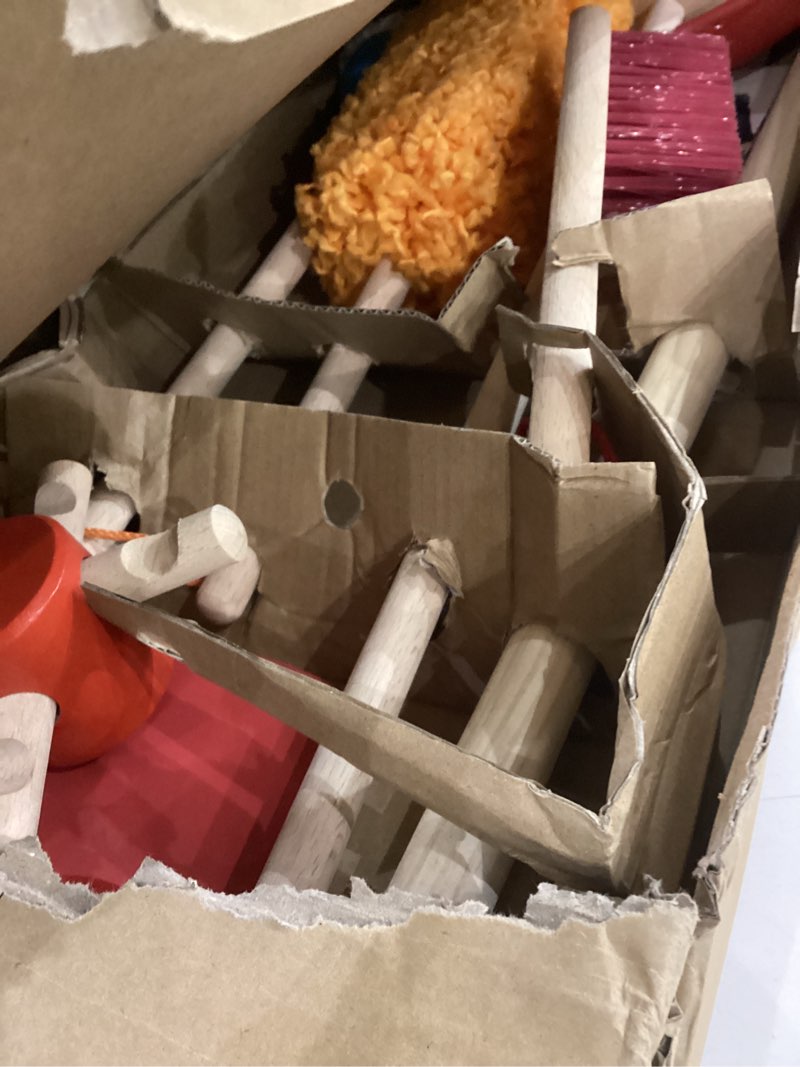 Condition photo showing Good Condition for Melissa & Doug Let's Play House Dust! Sweep! Mop! 6 Piece Pretend Play Set - Toddler Toy Cleaning Set, Pretend Home Cleaning Play Set, Kids Broom And Mop Set For Ages 3+